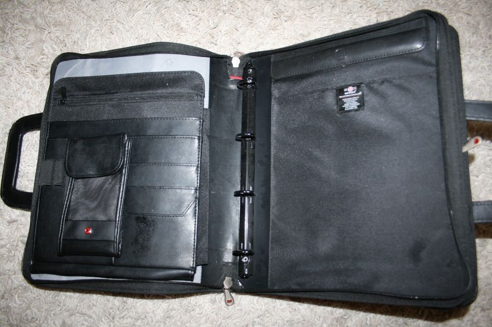 Портфель кожаный деловой, сумка wenger wa-5544-12