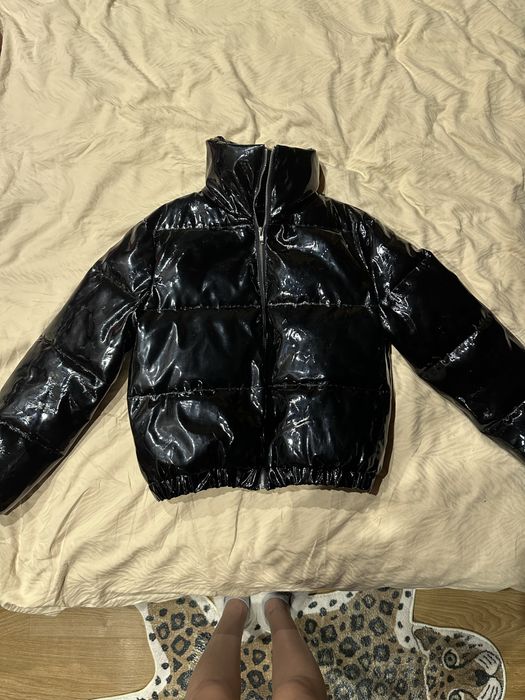 Лакована куртка чорна розмір ххс- хс