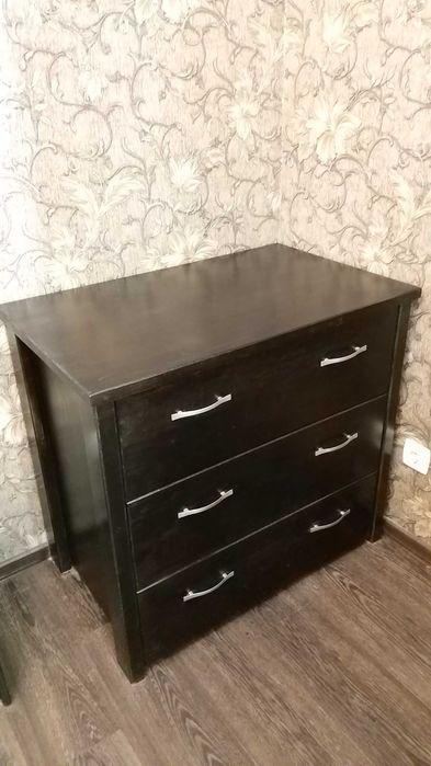 Комод натуральный массив бука бренд  Эстелла цвет венге