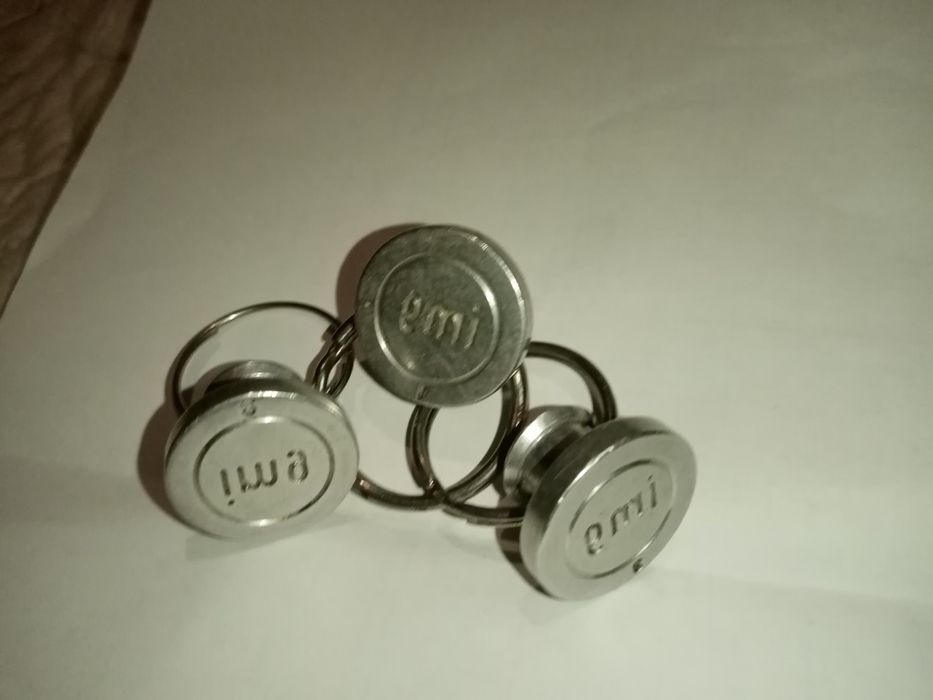 Металеві пломбіри для пластиліну. Ціна за 3 шт.