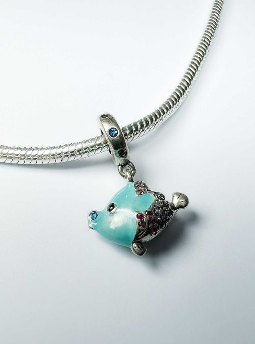 Charms do bransoletek modułowych ryba