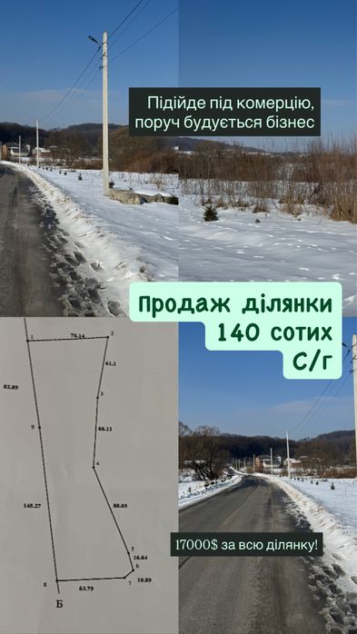 Продаж ділянки ідеально під бізнес