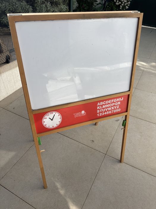 Quadro escolar magnetico e para giz