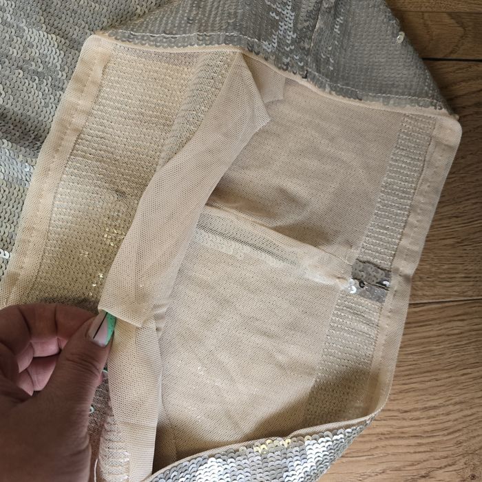 Sukienka midi tuba cekiny Zara syrena m 38 l 40 na ramiączka koktajlow