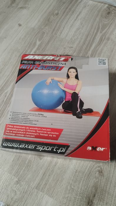 Piłka gimnastyczna 75cm fioletowa