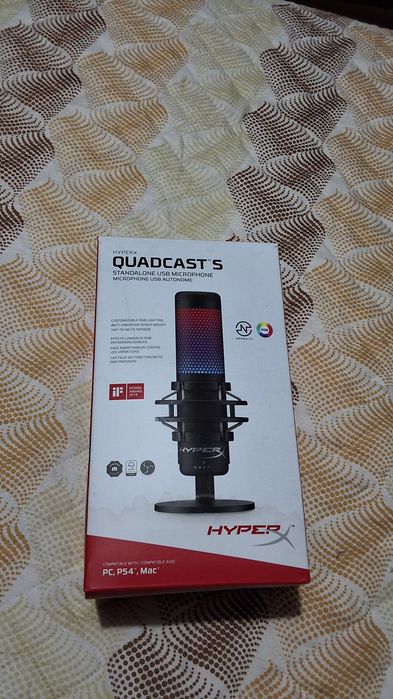 Hyperx Quadcast™s Microfone Gamer Autónomo para  Streamers...