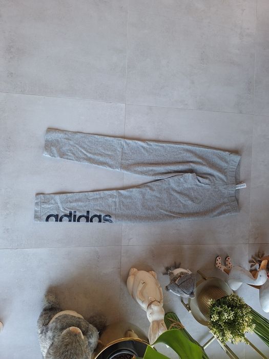 Legginsy bawełniane Adidas bawełna cotton ćwiczenia bieganie trening