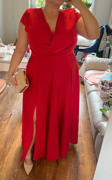 Nowa z metką sukienka maxi długa plus size 50 5xl wesele poprawiny