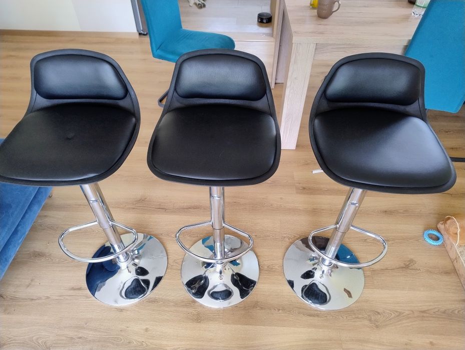 Hokery krzesła barowe 3 sztuki