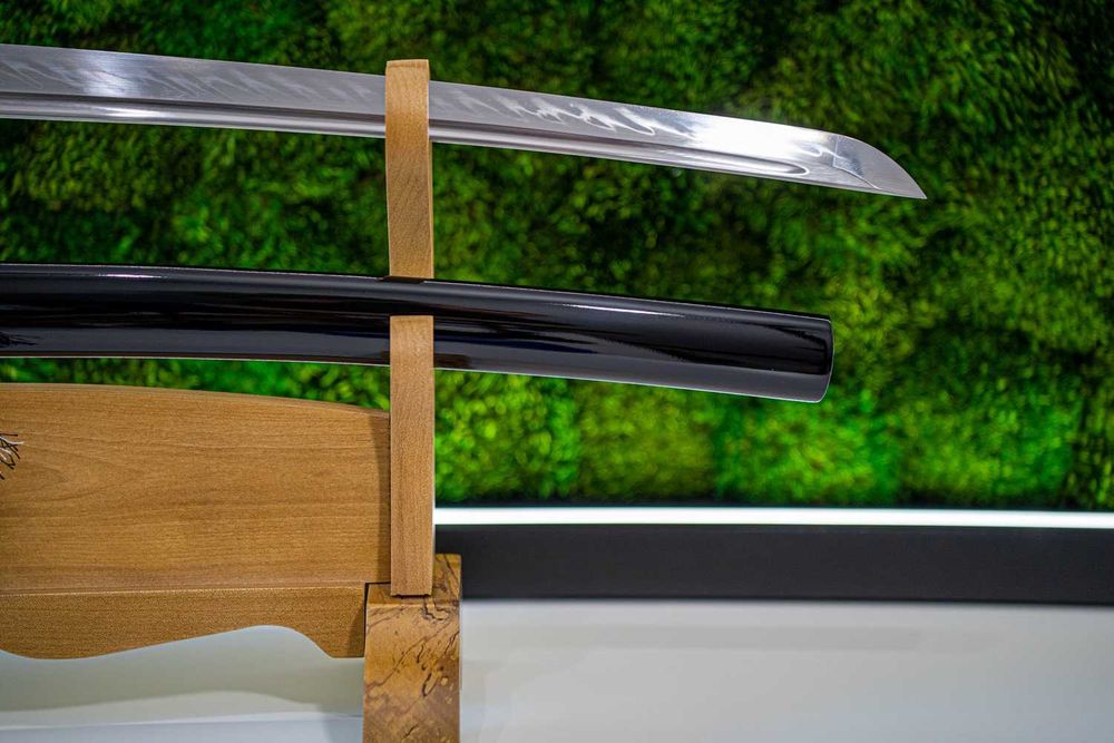 Japoński Miecz Samurajski WAKIZASHI Stal T10 Prawdziwy Hamon OSTRY