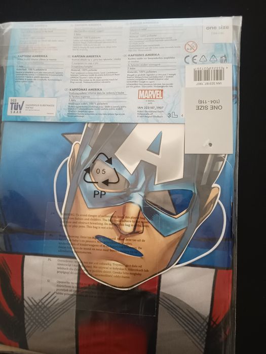 Strój balik Avengers supeman kapitan Ameryka 104-116 nowe