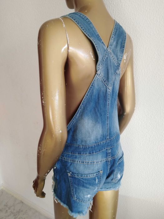 Fato Macaco Macacão Ganga Azul Stradivarius 36