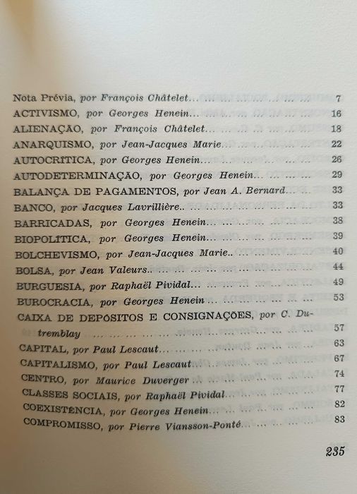 Pequena Enciclopédia Política (I e II) - Lacouture, Châtelet et al.