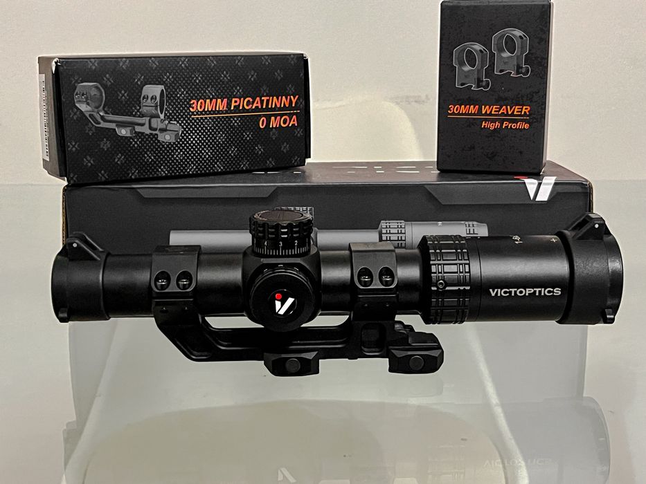 Airsoft LPVO, mira victoptics S6 1-6x24