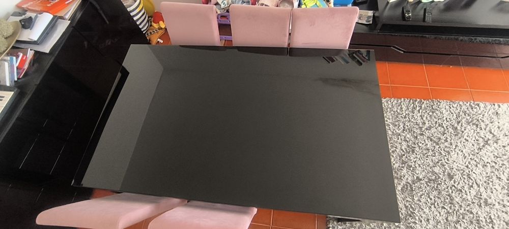 Mesa de jantar preto wengue