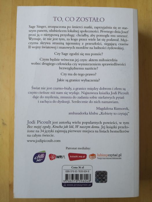 Książka To, co zostało Jodi Picoult