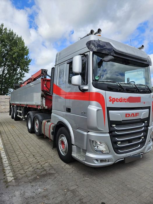 DAF XF 480 6X2 ATLAS 300.2  Naczepa z żurawiem