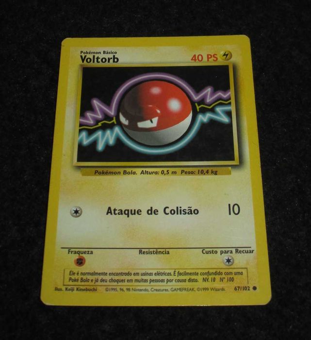 Carta Pokémon Voltorb 67/102 Pokemon 40 PS
