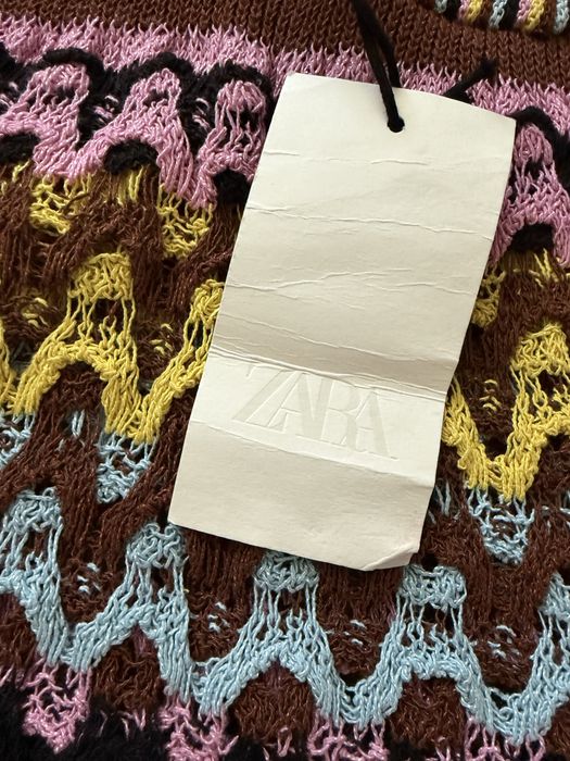Нова літня сукня zara пляжна плетена  вʼязана розмір s сарафан