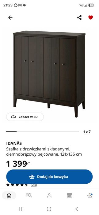Komoda ikea idanas stan bardzo dobry