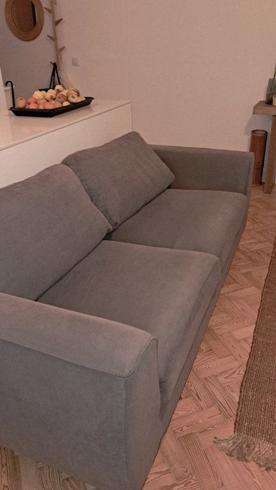 Sofá 3 lugares Cinzento URGENTE