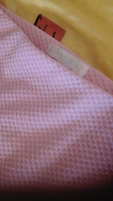 Spódniczka AMISU NEW YORKER ołówkowa różowa bawełna wakacje 36 nowa