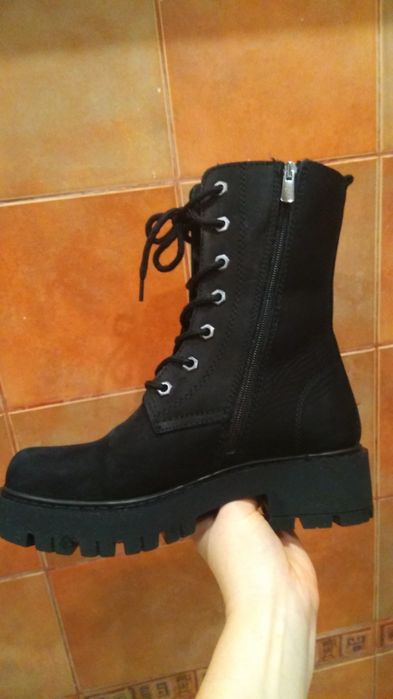 Ботинки зима натуральная кожа нубук