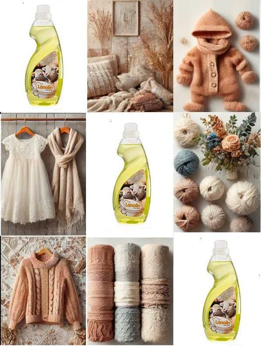 Płyn do prania wełny merino z lanoliną i nanosrebrem LANOLIN 3000 ml