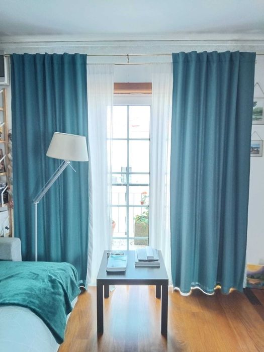 Cortinados de Sala em tecido de boa qualidade