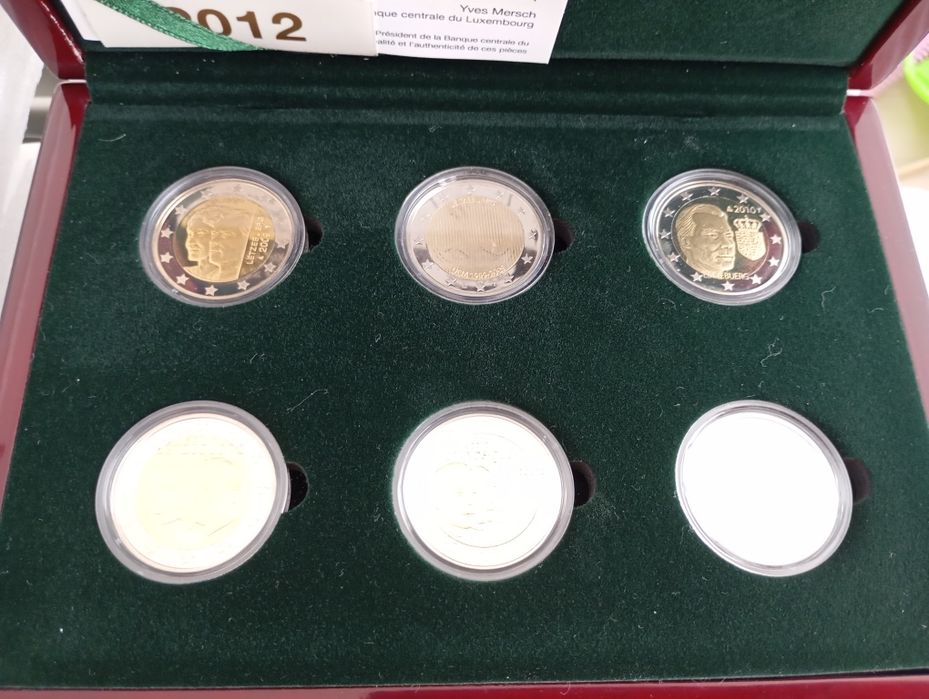 Moedas Euro Cofre Luxemburgo Set Proof 2009/2012