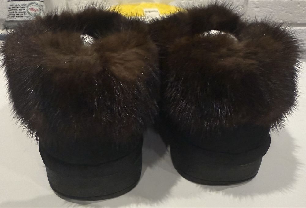 Угги короткие с натуральной норкой