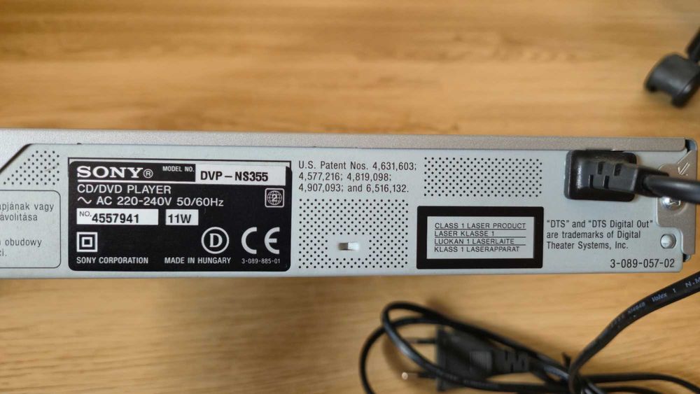 Sony CD/DVD Player DVP-NS355
