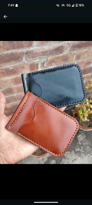 Men Handmade stich Wallet, cash holder pin wallet, Smart wallet.