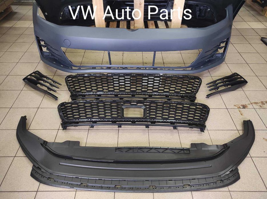 VW Golf VII GTI Бампер та комплектуючі  решітки радіатора губа  Гольф