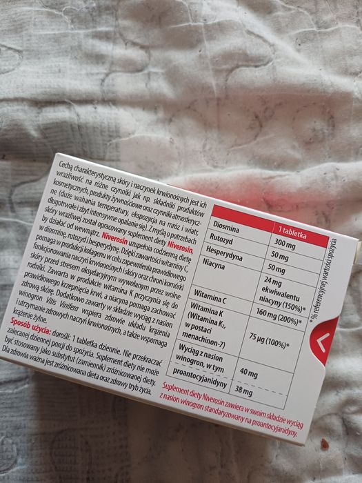 Niverosin suplement na krążenie żyły nowy