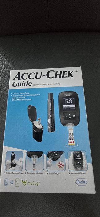 Glukometr Accu Chek Guide łączy się automatycznie z pompą insulinową M