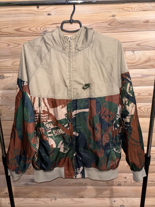 Оригинальная ветровка Nike Camo с капюшоном, размер M
