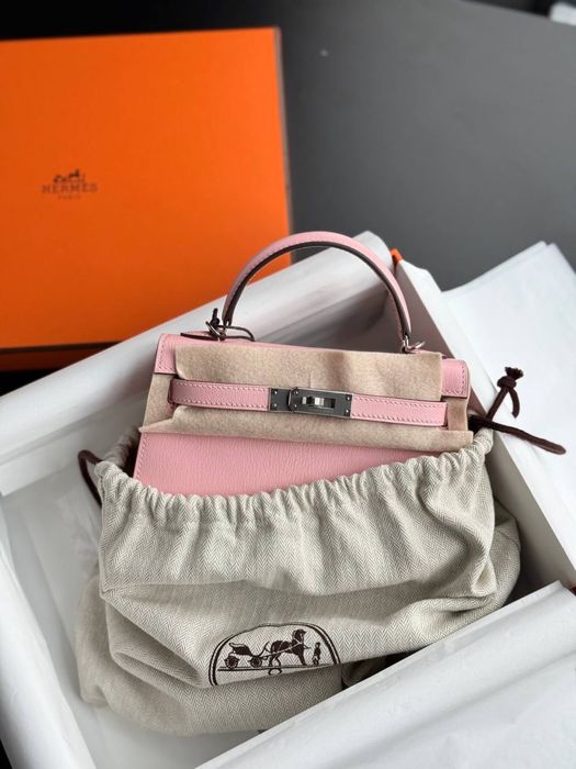 ПОСЛЕДНЯЯ ЦЕНА! НИЖЕ НЕ БУДЕТ Сумка Hermes Kelly mini 20 розовая