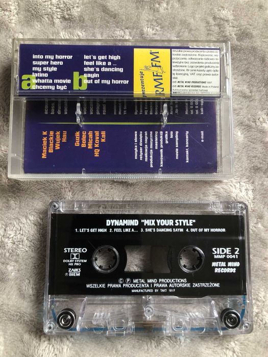 Kaseta - Dynamind - Mix Your Style (1997 Metal Mind) stan bardzo dobry