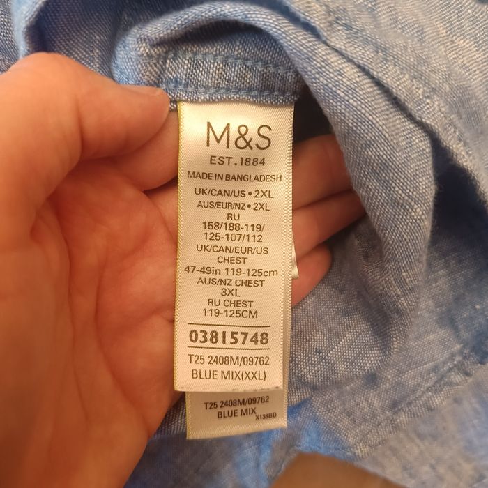 Koszula Marks&Spencer 100%len