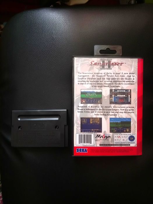 Langrisser II (sega mega drive) в большой коробке с батарейкой