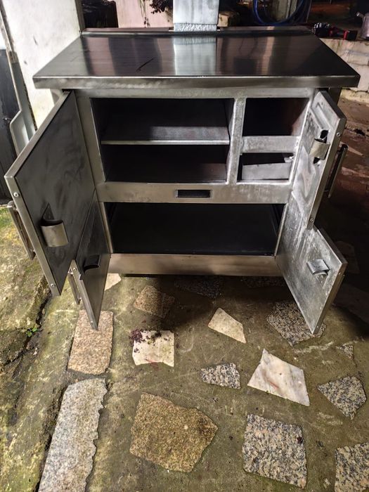 Fogão de lenha  inox