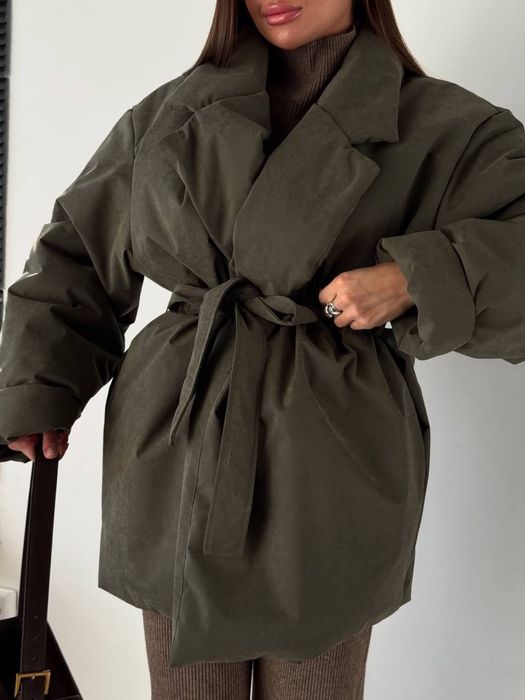 Жіноча Тепла Зимова Куртка на Запах/Женская Теплая Зимняя Куртка