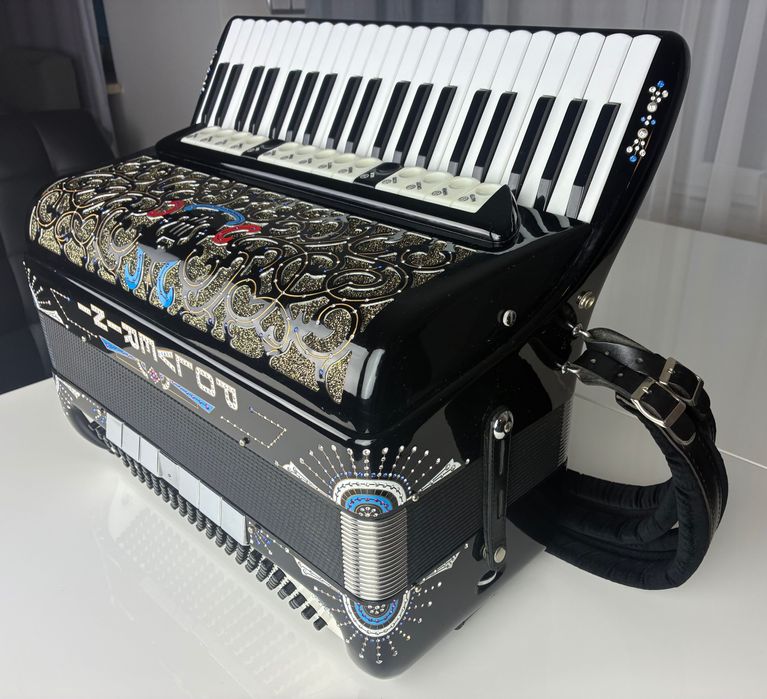 Akordeon włoski Polverini 120/5/5 Casotto - Piękny!