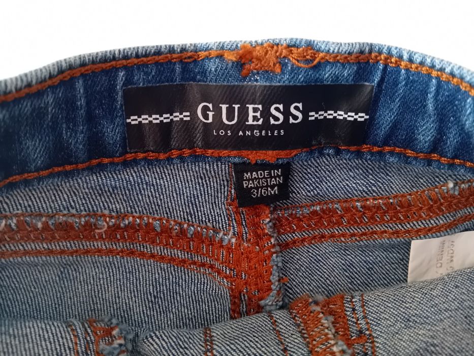 Spodnie jeansy Guess rozmiar 3-6 m-ce granat