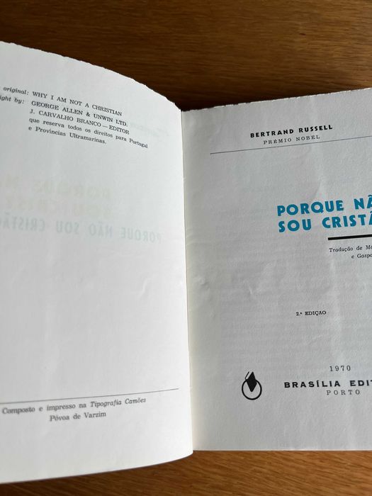 porque não sou cristão    BERTRAND RUSSELL