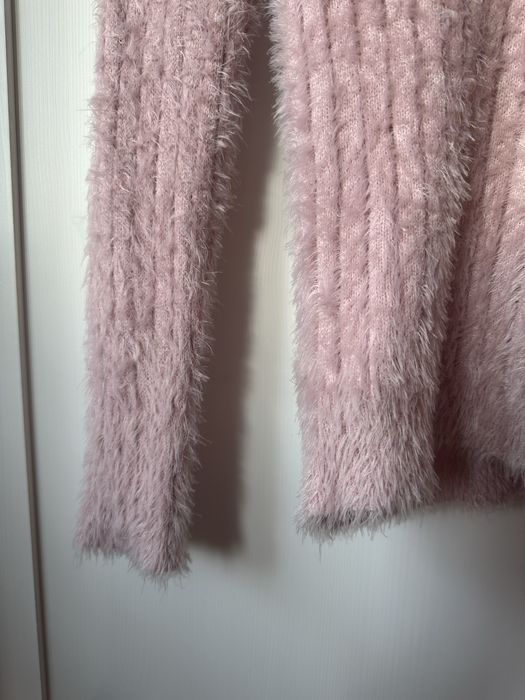 Nowy Sweterek z wełną różowy xs -s