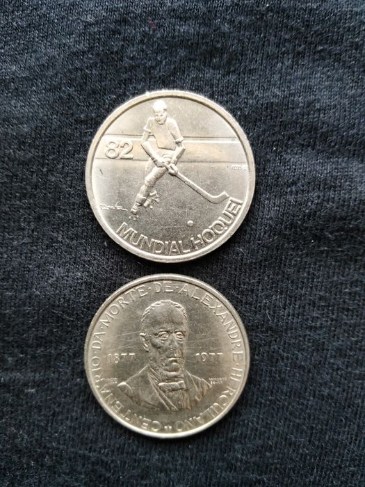 Coleção completa de moedas de 5 escudos