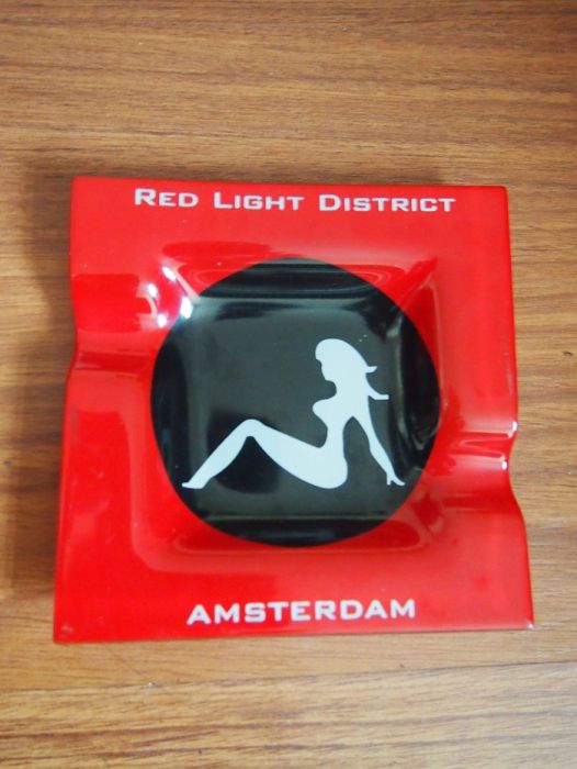 Glass Ashtray from the Red Light District, Amsterdam
