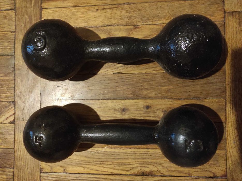 Гантеля чугунная 5 кг